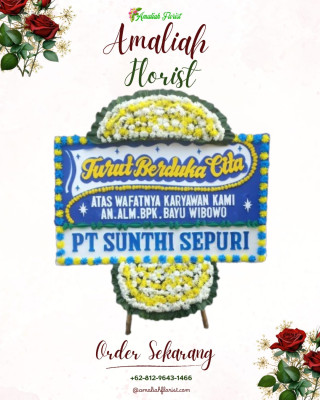 Papan Bunga Duka di Makimi